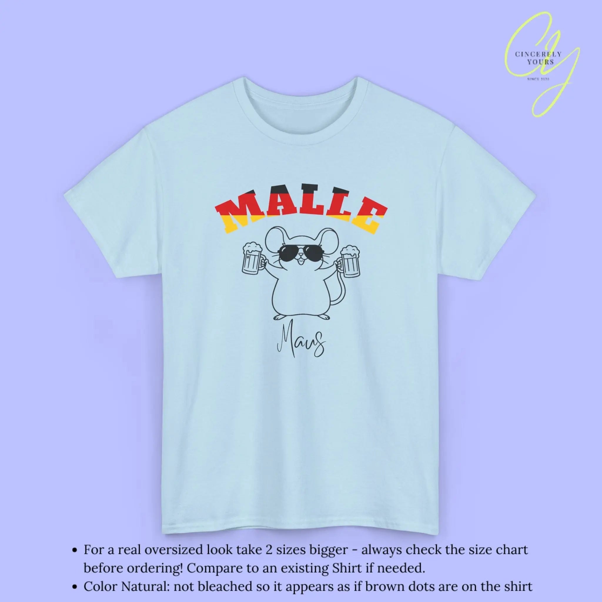 Malle WM Deutschland Shirt — Malle Party Maus Bierkrug - Cincerely Yours