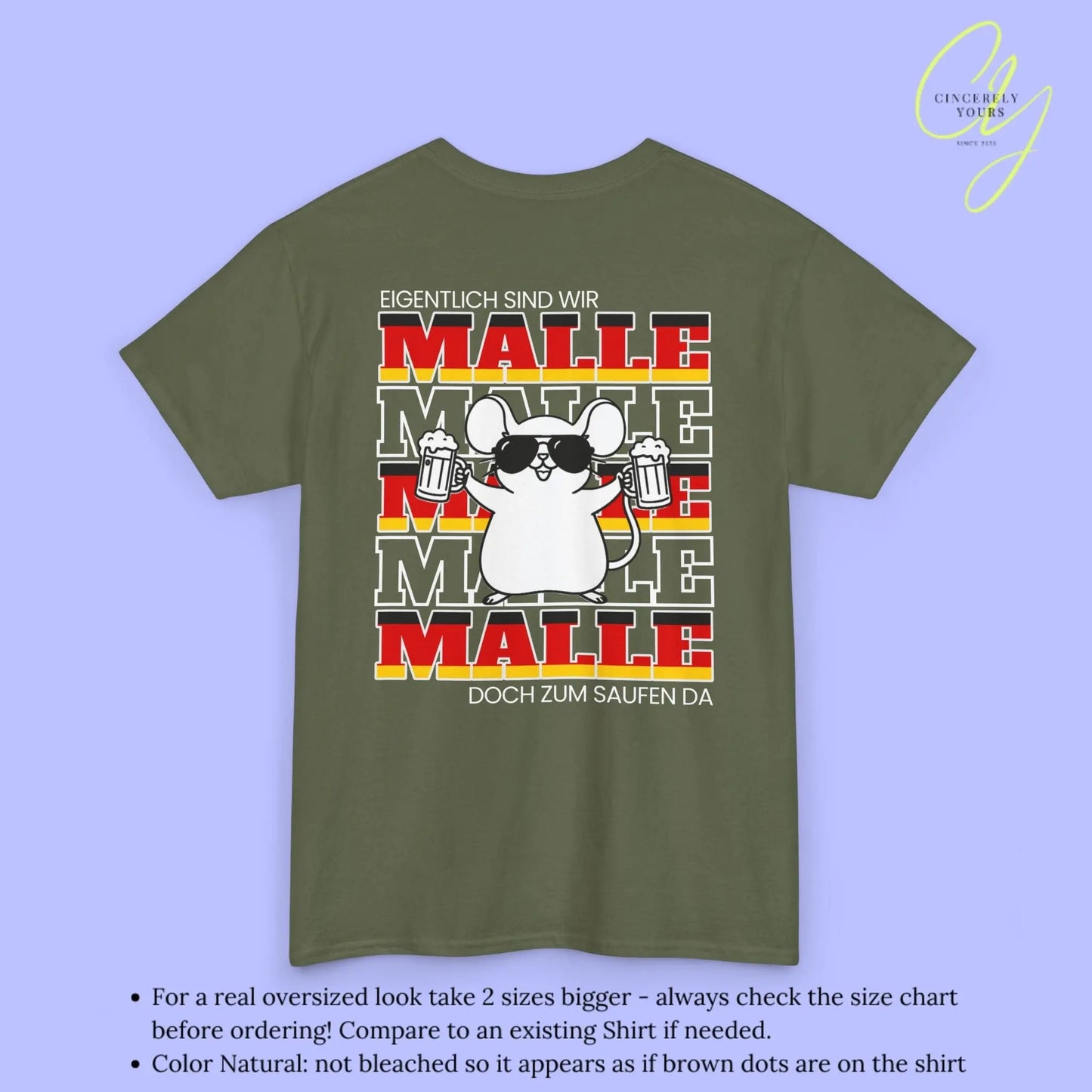 Malle WM Deutschland Shirt — Party Maus Bierkrug - Cincerely Yours