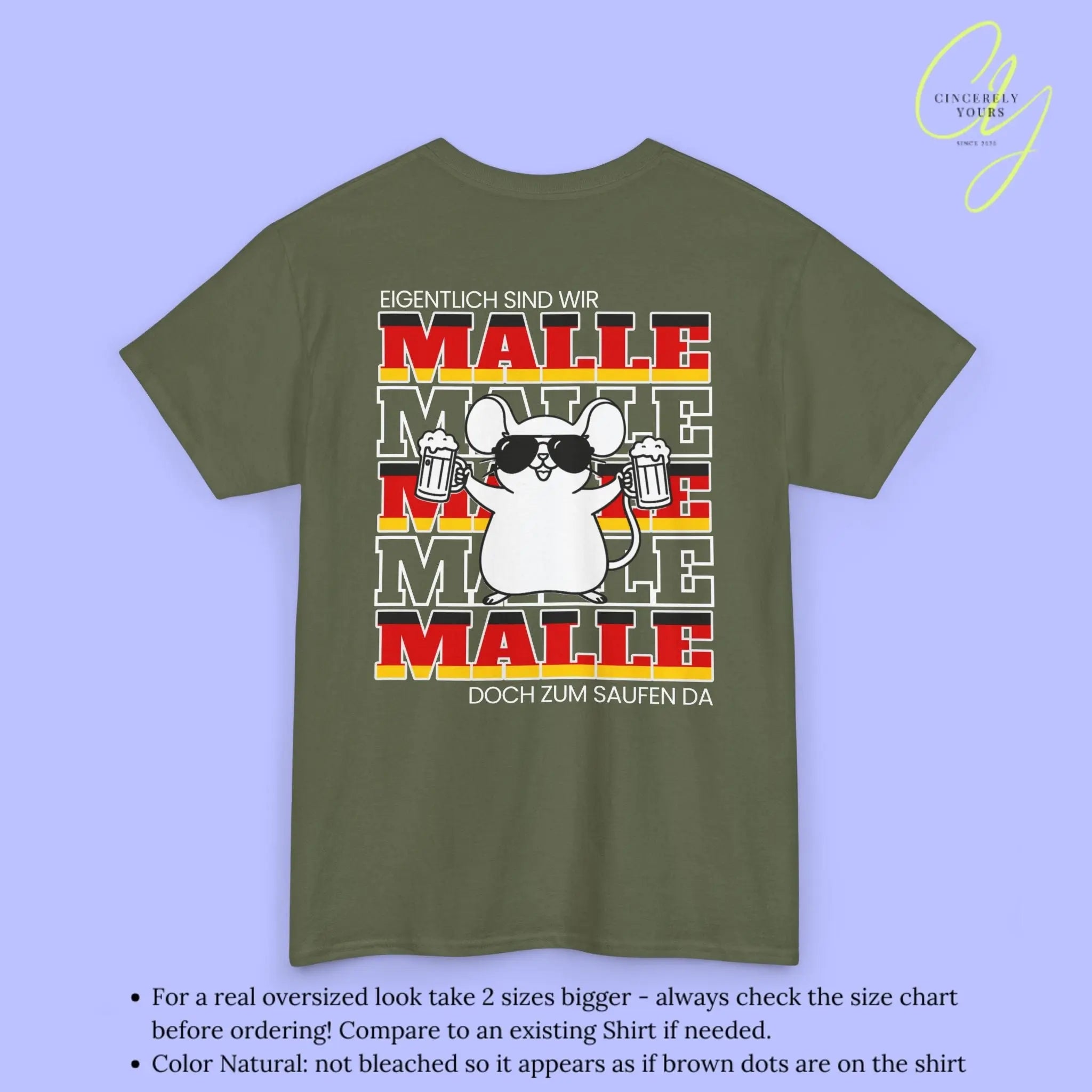 Malle WM Deutschland Shirt — Party Maus Bierkrug - Cincerely Yours