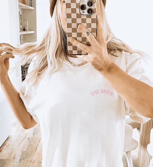 Old Money Bachelorette Party Tee — 'Bride’s Squad' Martini Bach Crew Shirt (Customizable) - Cincerely Yours