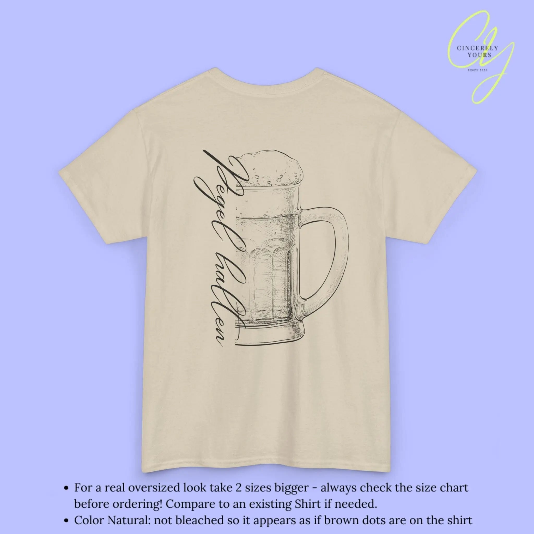 Party Shirt Bierkrug — Pegel halten (Customizable) - Cincerely Yours