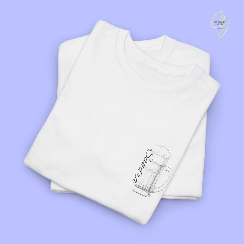 Party Shirt Bierkrug — Pegel halten (Customizable) - Cincerely Yours