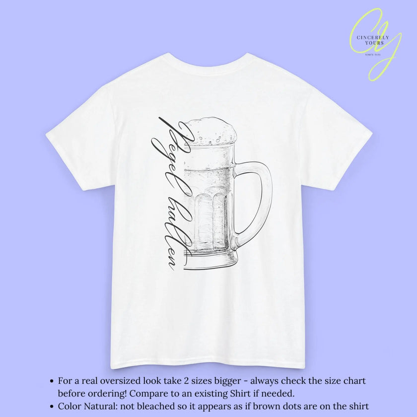 Party Shirt Bierkrug — Pegel halten (Customizable) - Cincerely Yours