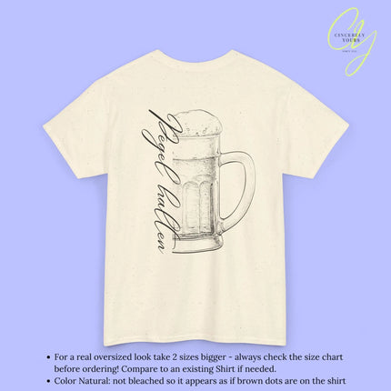 Party Shirt Bierkrug — Pegel halten (Customizable) - Cincerely Yours