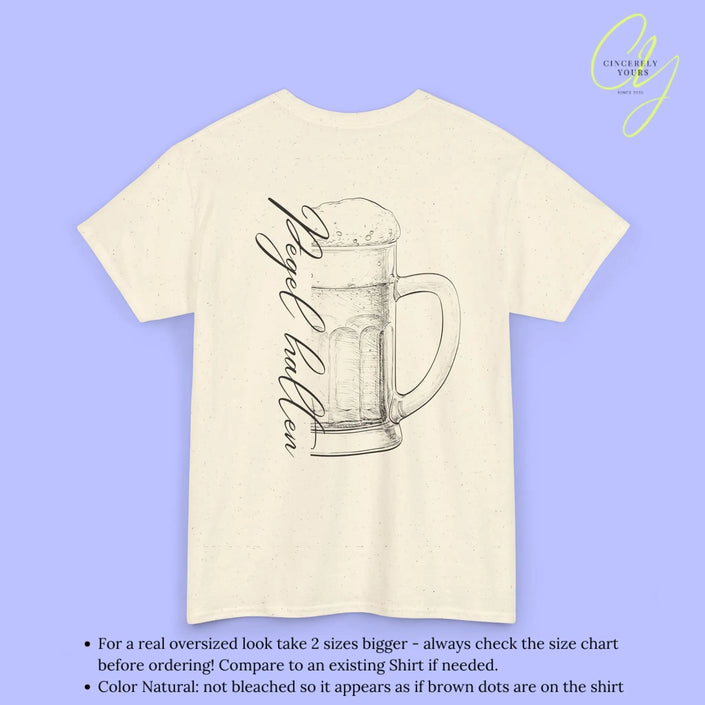Party Shirt Bierkrug — Pegel halten (Customizable) - Cincerely Yours