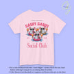 Saufi Saufi Social Club Party Shirt — Malle Orange Spritz Maus Flamingo Crew (Customizable) - Cincerely Yours
