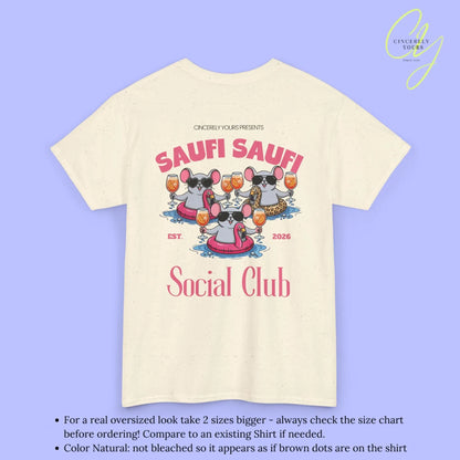 Saufi Saufi Social Club Party Shirt — Malle Orange Spritz Maus Flamingo Crew (Customizable) - Cincerely Yours