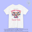 Saufi Saufi Social Club Party Shirt — Malle Orange Spritz Maus Flamingo Crew (Customizable) - Cincerely Yours