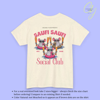 Saufi Saufi Social Club Party Shirt — Malle Säule Maus Flamingo Crew (Customizable) - Cincerely Yours