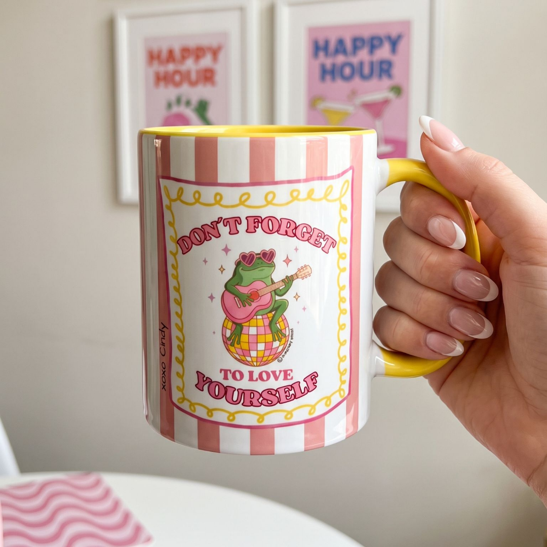 hand holding therapy mug gift best friend