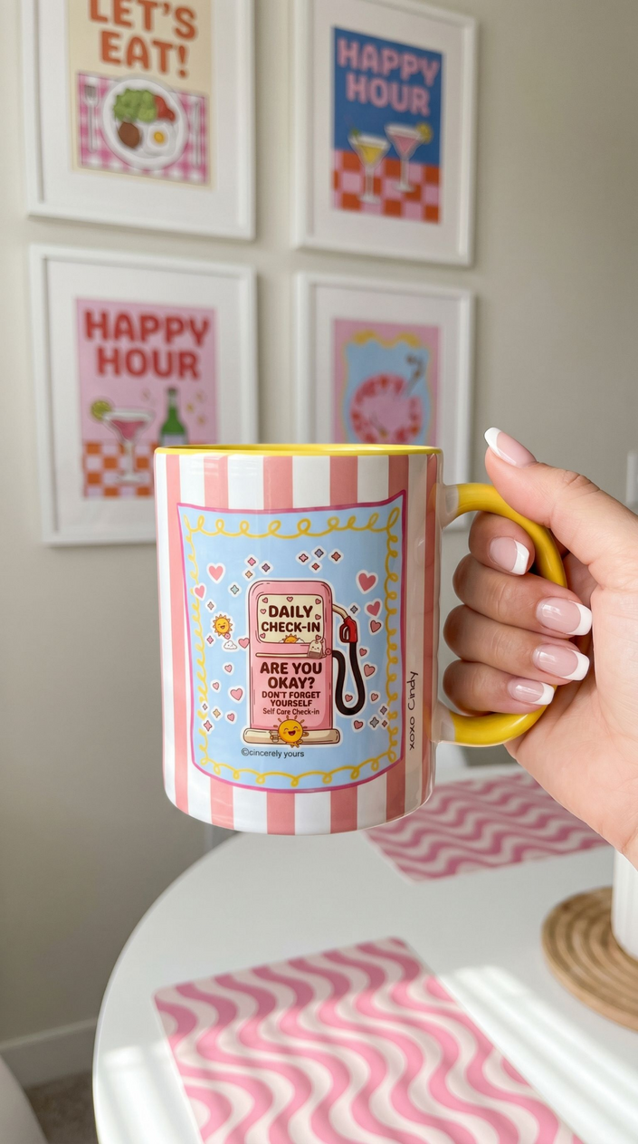 Self care mug - are you okay daily care personalized gift